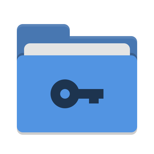 Folder-blue-private icon