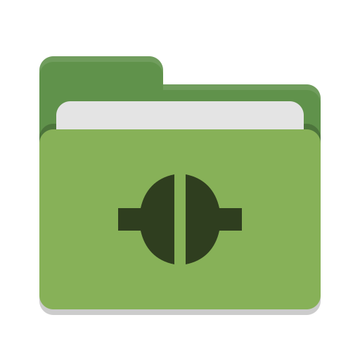 Folder-green-remote icon