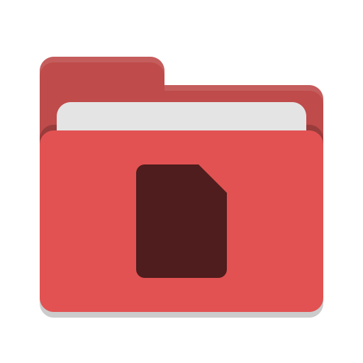 Folder-red-documents icon