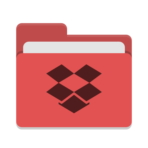 Folder-red-dropbox icon