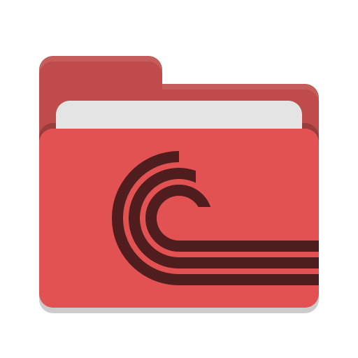Folder-red-torrent icon