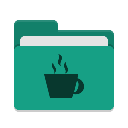 Folder-teal-java icon