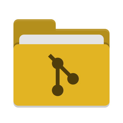 Folder-yellow-git icon