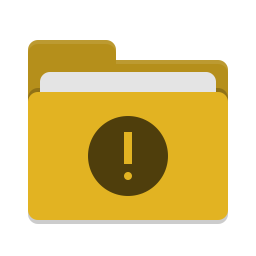 Folder-yellow-important icon