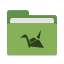 Folder-green-copy-cloud icon