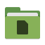 Folder green documents icon