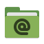 Folder-green-mail icon