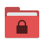 Folder red locked icon