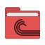 Folder red torrent icon