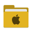 Folder yellow apple icon