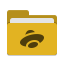 Folder yellow yandex disk icon