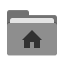 User grey home icon