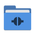 Folder-blue-remote icon