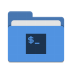 Folder-blue-script icon