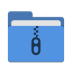 Folder-blue-tar icon