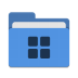 Folder-blue-wine icon