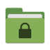 Folder-green-locked icon