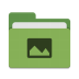 Folder-green-pictures icon