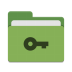 Folder-green-private icon