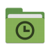 Folder-green-recent icon