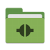 Folder-green-remote icon