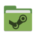 Folder-green-steam icon