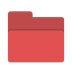 Folder-red-drag-accept icon