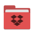 Folder-red-dropbox icon