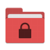 Folder-red-locked icon