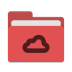 Folder-red-meocloud icon