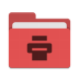 Folder-red-print icon
