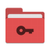 Folder-red-private icon