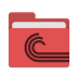 Folder-red-torrent icon