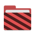 Folder-red-visiting icon