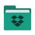 Folder-teal-dropbox icon