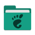 Folder-teal-gnome icon