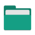 Folder-teal-open icon