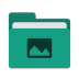 Folder-teal-pictures icon