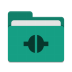 Folder-teal-remote icon