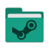 Folder-teal-steam icon