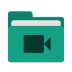 Folder-teal-video icon