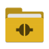 Folder-yellow-remote icon