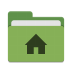 User-green-home icon