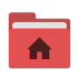 User-red-home icon