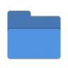 Folder-blue-drag-accept icon
