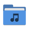 Folder-blue-music icon