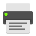 Notification printer symbolic icon