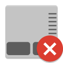 Notification touchpad disabled symbolic icon