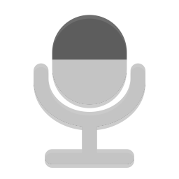 Notification microphone sensitivity medium icon