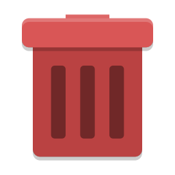 User trash full icon